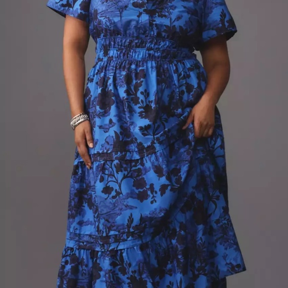 Anthropologie The Somerset Maxi Dress SZ M - Picture 4 of 8